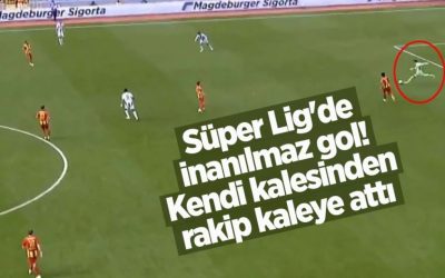 Portar de senzație în Turcia: Gol de la poartă, o fază rară