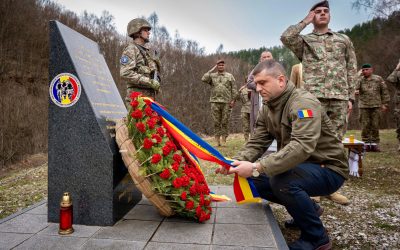 Lari Brînzan, în Bosnia, la comemorarea tatălui erou căzut în ’90