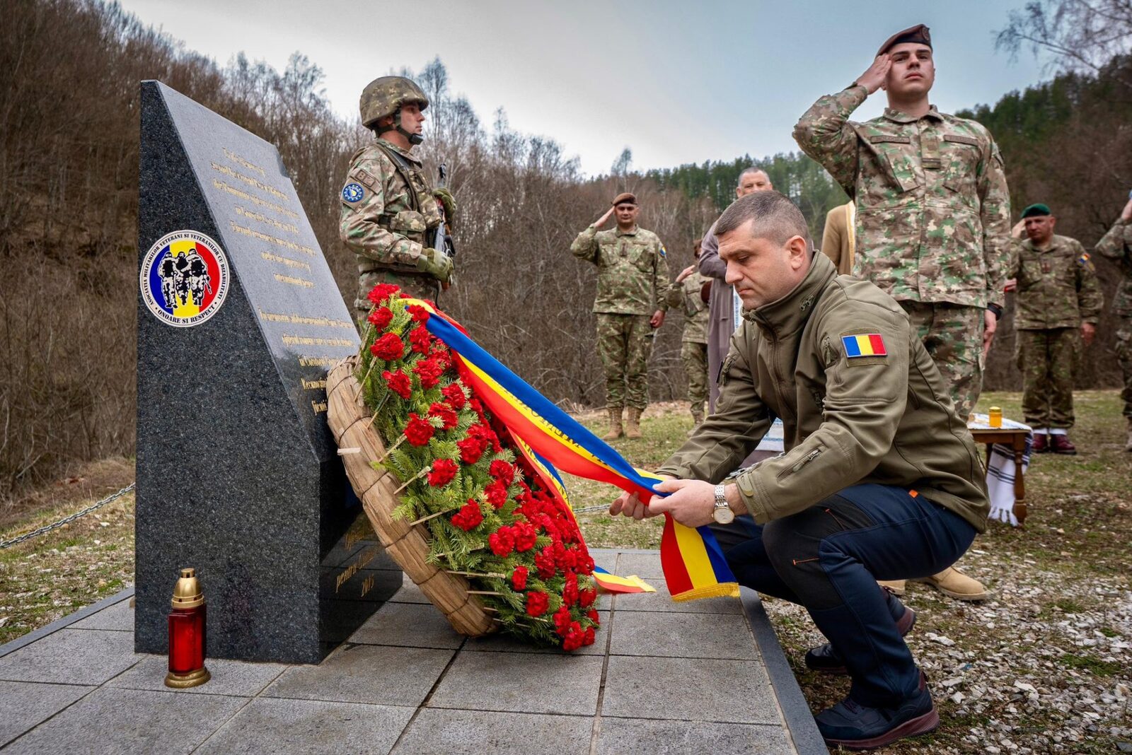 Lari Brînzan, în Bosnia, la comemorarea tatălui erou căzut în ’90