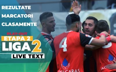 Sâmbătă, 4 aprilie, de la ora 11:00, se vor disputa meciurile celei de-a doua etape din play-out-ul Ligii 2, sezonul 2025-2026