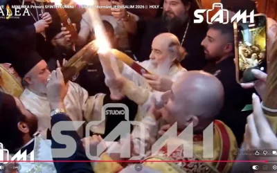 Lumina Sfântă a aprins speranța la Ierusalim, în ciuda războiului din regiune