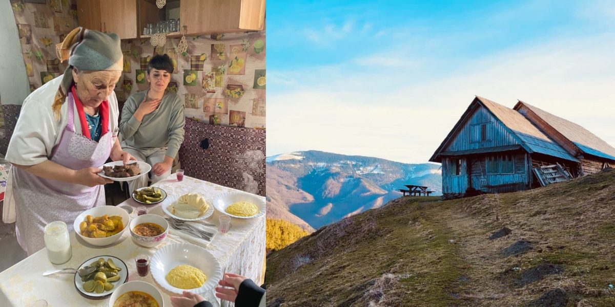 Maria Hoadrea, bunica din Țara Colibelor, răsfață turiștii cu bucate alese