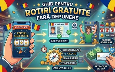 Promoțiile fără depunere, vedetele jocurilor de noroc online: Cum atrag cazinourile românești jucătorii Industria jocurilor de noroc online din România a explodat în ultimii ani, iar cazinourile virtuale se luptă acerb pentru a atrage noi jucători