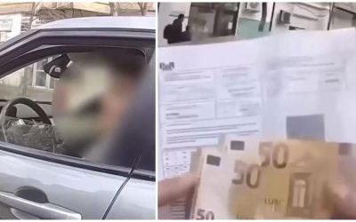 Șoferiță prinsă ÎNCERCÂND să MITUIASCĂ un polițist ÎN București, flagrant filmat