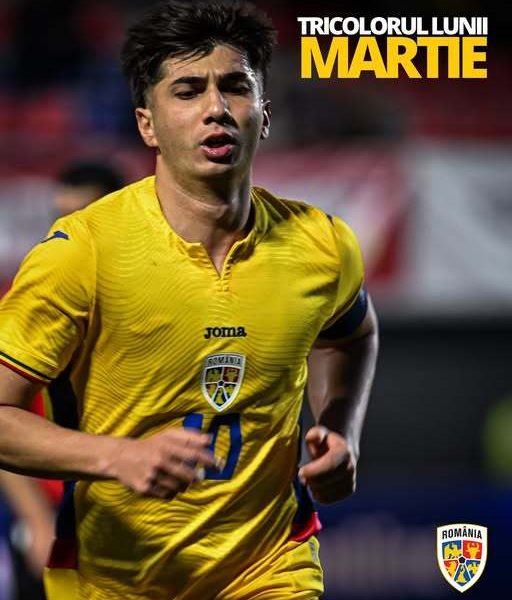 ALEXANDRU MUȘI, „TRICOLORUL LUNII” ÎN MARTIE, DUPĂ O LUNĂ EXCELENTĂ LA U21 Căpitanul reprezentativei de tineret a României, ALEXANDRU MUȘI, a fost desemnat „Tricolorul Lunii” pentru luna martie, grație evoluțiilor sale remarcabile în cadrul echipei naționale U21