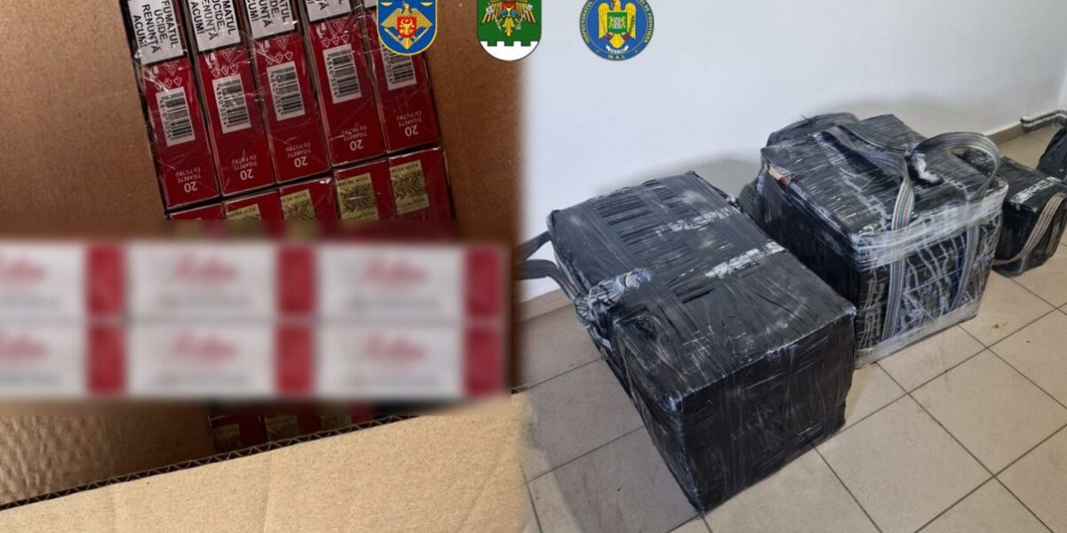 Rețea de contrabandă cu țigări, lovită în Republica Moldova. Ajutor de la Poliția de Frontieră Română