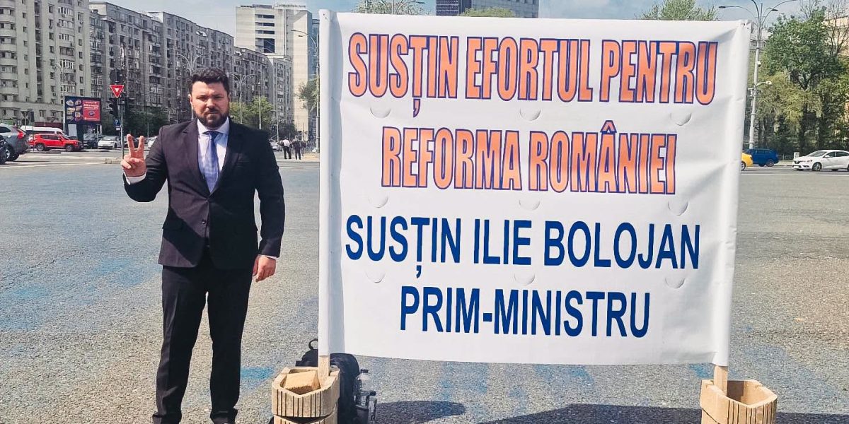 Primarul din Rădăuți, la București pentru Bolojan. Gest neașteptat în Piața Victoriei