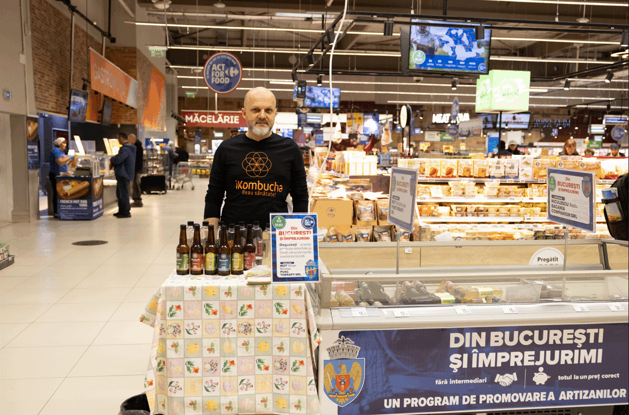 Carrefour invită artizanii locali din București și Ilfov să se alăture programului „De aici, de Aproape”, prin care produsele acestora pot ajunge pe rafturile magazinelor