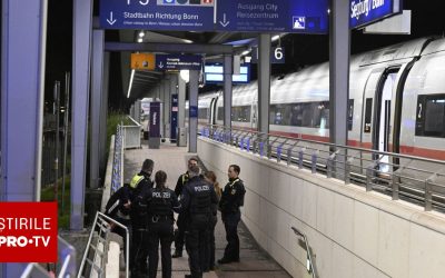 Un bărbat a rănit ușor 12 persoane într-un atac cu o armă improvizată într-un tren din vestul GERMANIEI, joi seară