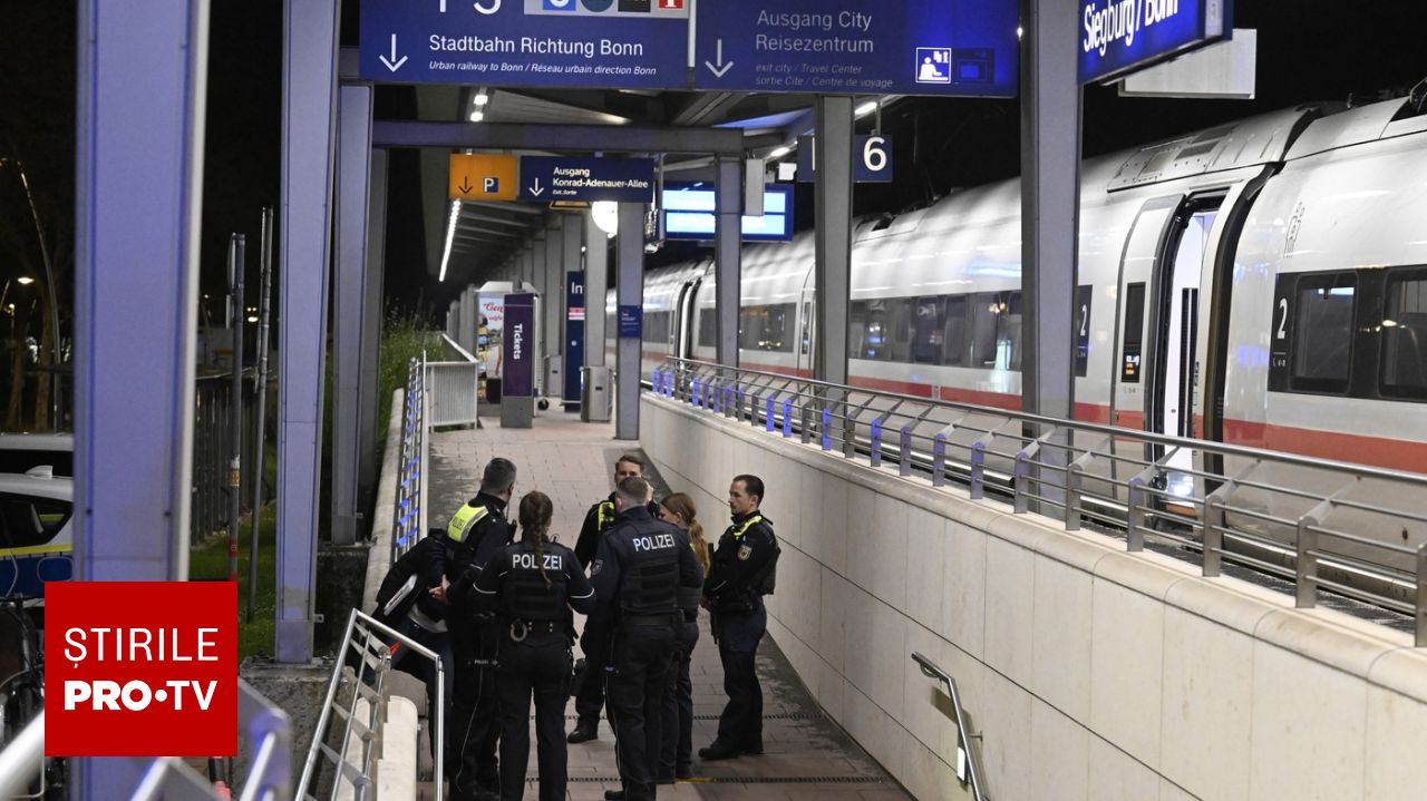 Un bărbat a rănit ușor 12 persoane într-un atac cu o armă improvizată într-un tren din vestul GERMANIEI, joi seară