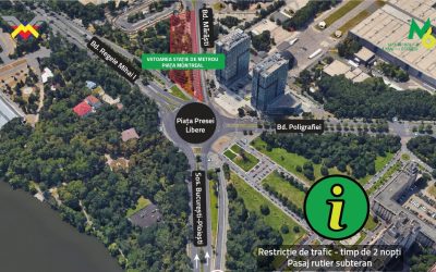 Restricții TEMPORARE în Pasajul Piața Presei Libere din București