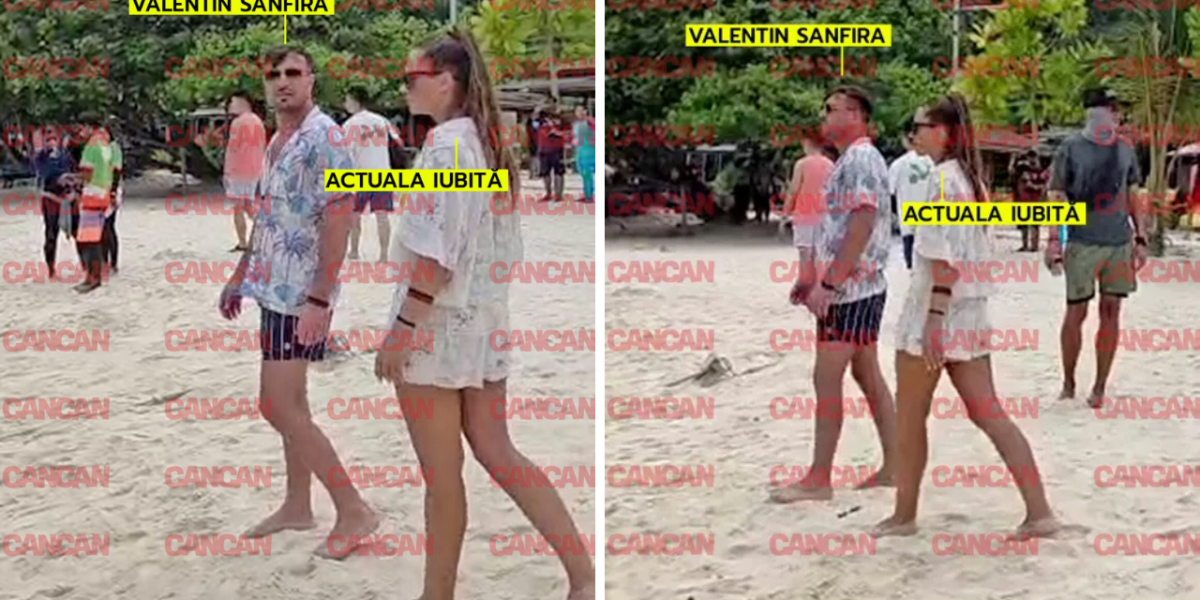 Ruptură definitivă? Valentin Sanfira, cu o nouă iubită, sosia Codruței Filip