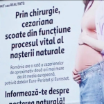 Două firme scot mesajele anticezariene din București