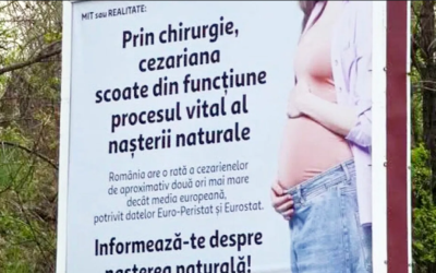 Două firme scot mesajele anticezariene din București