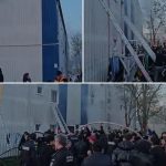 Incendiu în Constanța: 12 persoane, inclusiv 4 copii, la spital