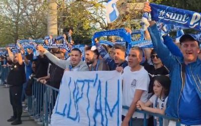 Craiova, în febră: Mii de fani scandă înainte de duelul cu Rapid
