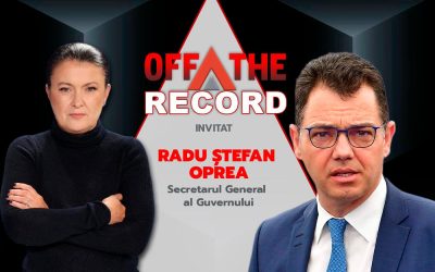 Radu Oprea, secretar general al guvernului, în dialog OFF The Record