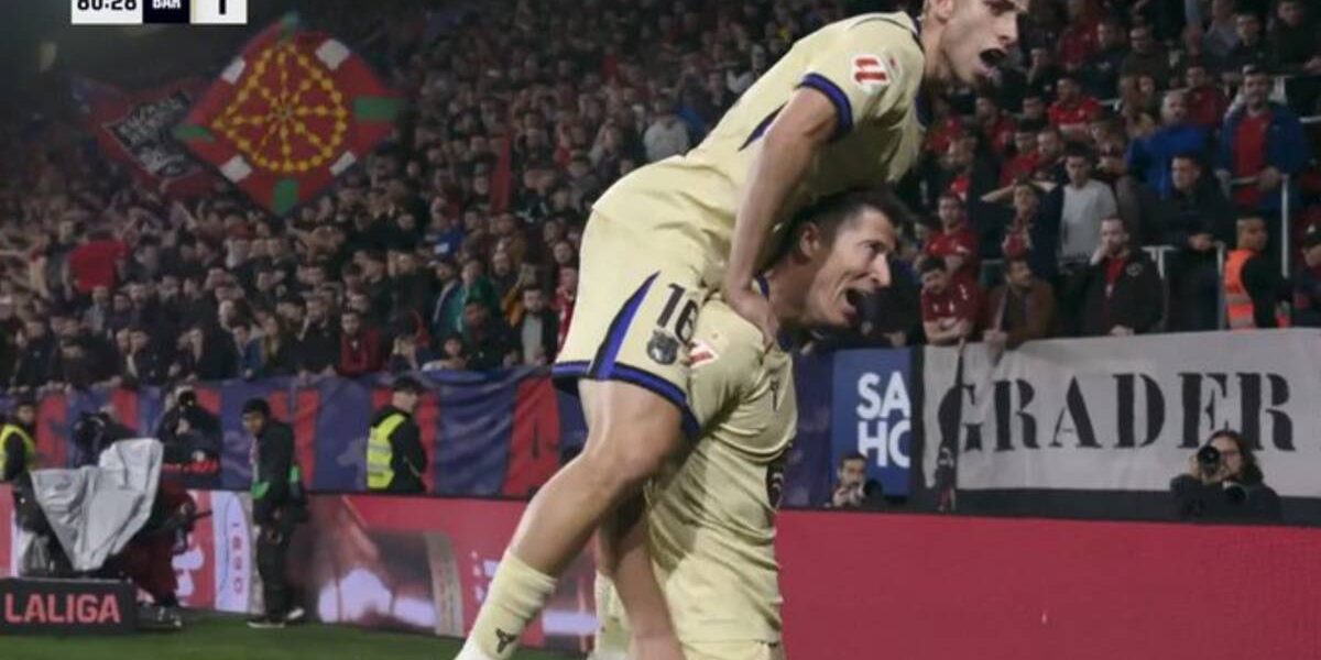 LEWANDOWSKI, gol salvator pentru Barcelona: VIDEO cu reușita polonezului