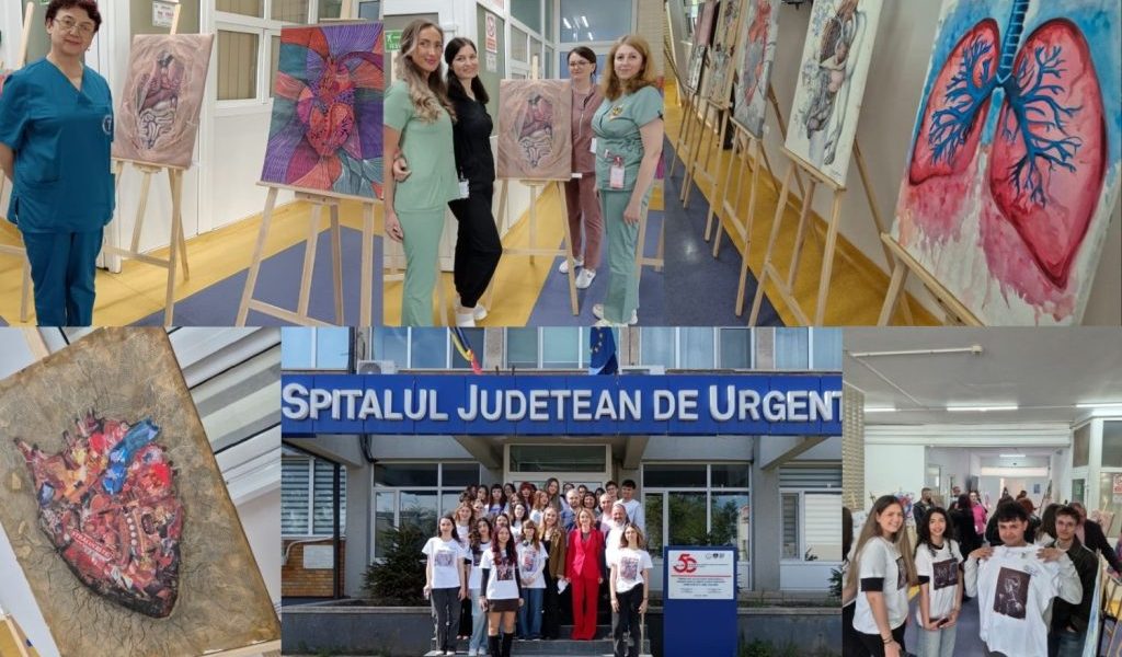 Corp uman și viață, culori la Spitalul Județean Buzău: Expoziție inedită