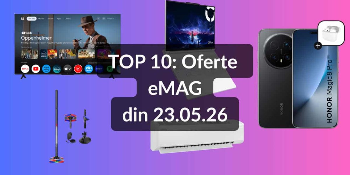 EMAG: Aer condiționat Samsung, telefon premium 2026, TV QLED la preț imbatabil