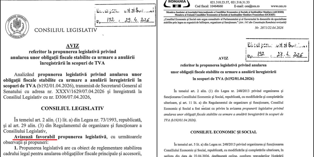 Amnistie fiscală pentru firme: ANAF renunță la TVA din urmă, propunerea a primit avize
