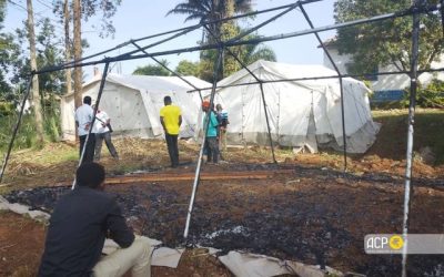 Incendiu într-un centru Ebola din Congo: 18 suspecți au fugit