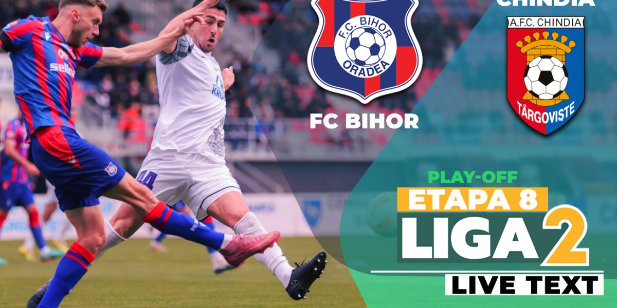 Bătălie directă: FC Bihor și Chindia se luptă să scape de „lanterna roșie”