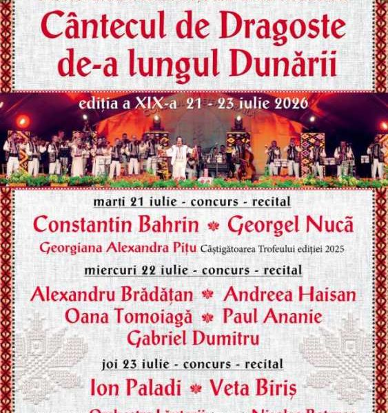 Brăila: 27 de artiști din 5 țări, la festivalul ‘Cântecul de dragoste’