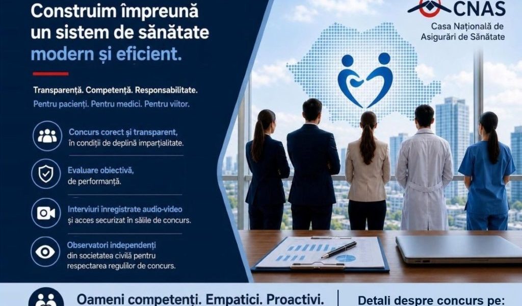 Șefii CAS la concurs: CNAS promite evaluare corectă, fără politizare