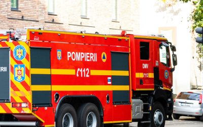 Incendiu devastator la piața en-gros din Pitești