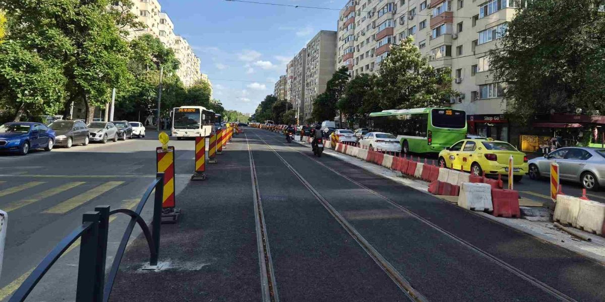 Bulevardul Chișinău: Linia de tramvai, gata pentru autobuze temporar