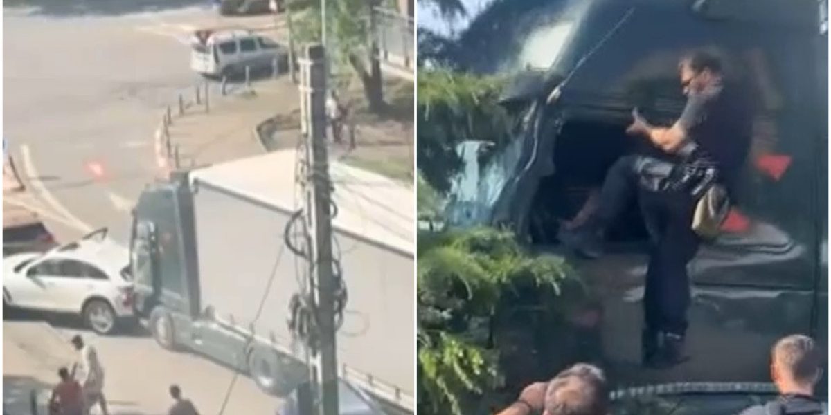 Șoferul de TIR lovit de poliție: „Mi s-a făcut rău”
