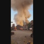 Incendiu la Agigea: RO-ALERT pe fond de fum dens
