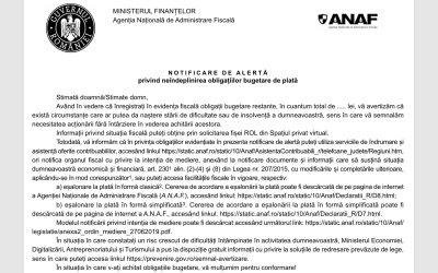 ANAF trimite notificări: Cum scapă firmele de datorii