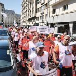 Ambulanțierii, în stradă: Legea salarizării, motiv de furie (FOTO-VIDEO)