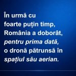 România a doborât prima dronă: Balcanic frontieră fierbinte