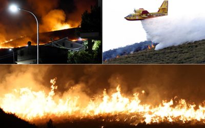 Incendii devastatoare în Sardinia și Sicilia, autostrăzi închise