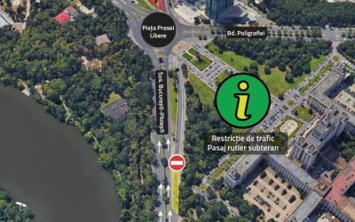 Piața Presei Libere, blocată azi-noapte
