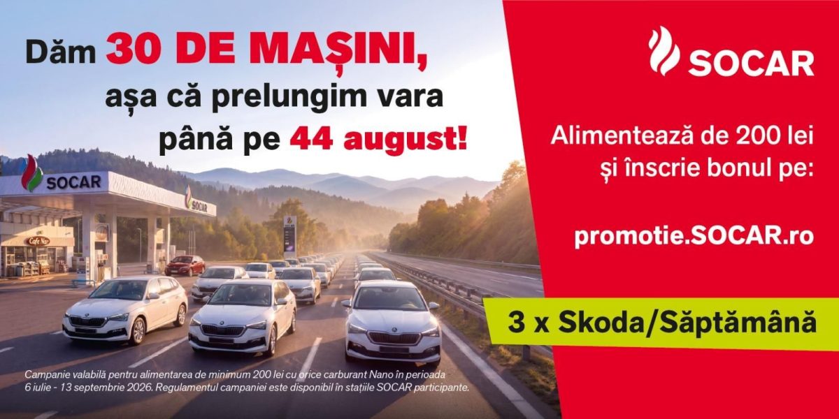 SOCAR prelungește vara până pe 4 august