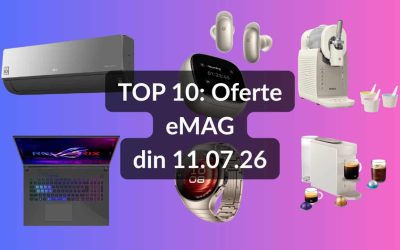 EMAG: Reduceri LG Artcool, Nespresso, Huawei Watch 5. Profităm