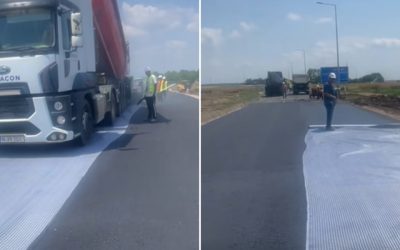 Centura Brănești, aproape gata: Se toarnă ultimul strat de asfalt