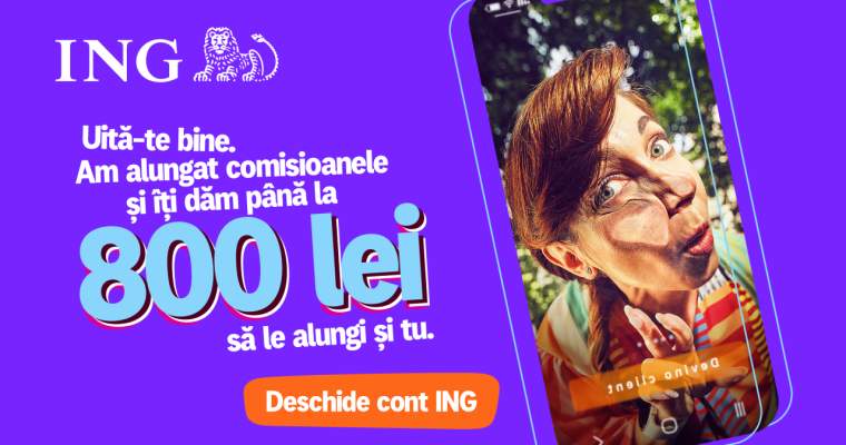 ING te plătește să-ți faci o primă impresie până la 800 lei