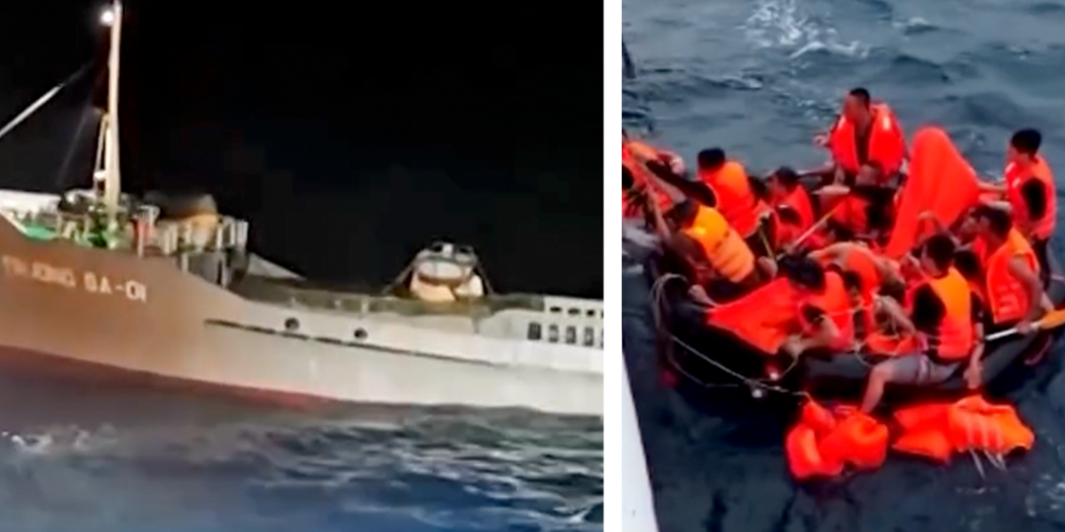 Supraviețuitori vietnamezi, salvați din epava din Marea Chinei