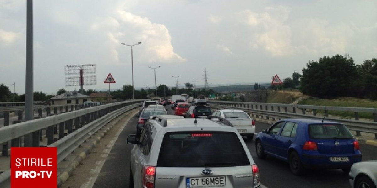 Carambol pe Autostrada Soarelui: Șase mașini, trafic blocat
