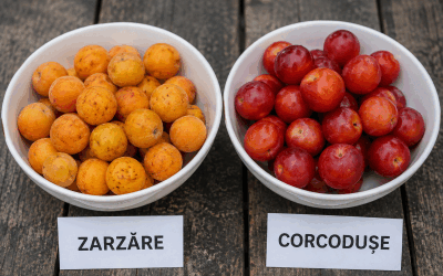 Zarzăre sau corcodușe? Ghid simplu pentru a le deosebi