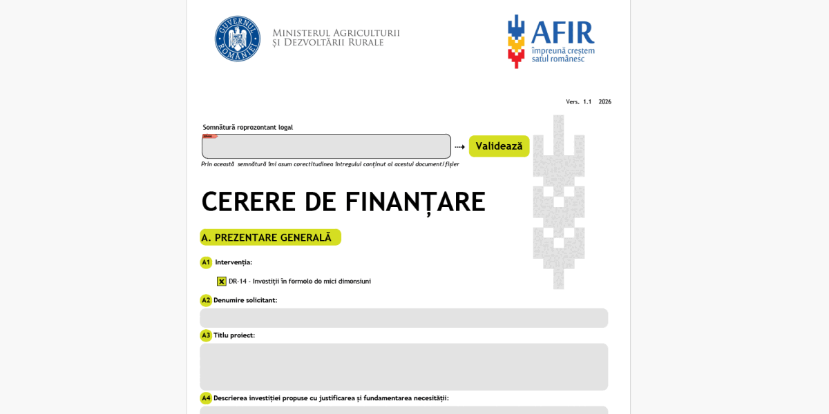 AFIR: Granturi UE 50.000 EUR pentru fermieri, sesiunea se apropie
