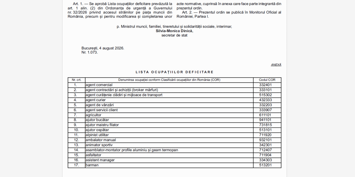 Străinii non-UE, noi oportunități de muncă în România
