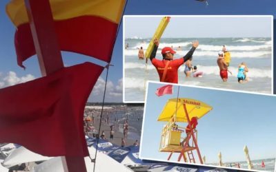 Litoralul românesc sub steag roșu: 1 mort la Mamaia, turiști scoși din mare