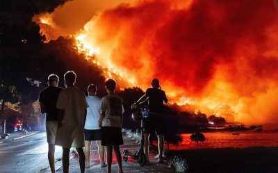 Croația în flăcări: Atenție la incendii pe coasta Adriatică