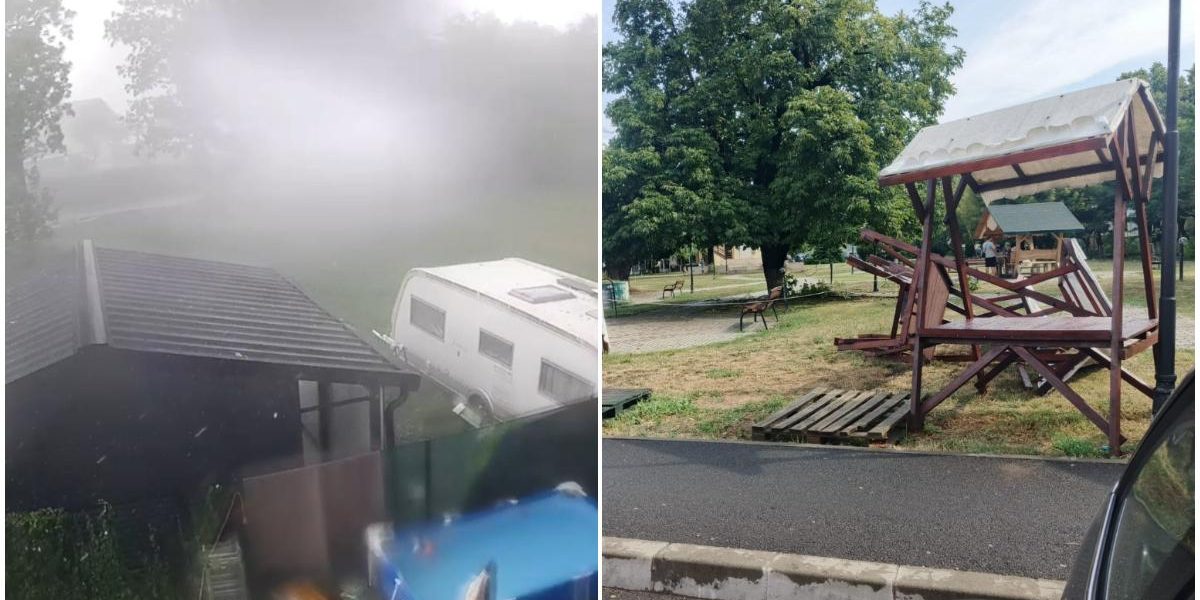 Furtună în Vest: Maramureș, răpus de vânt și ploaie